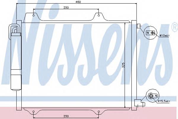 NISSENS 94754 Конденсатор, кондиционер NISSENS 94754 Конденсатор, кондиционер