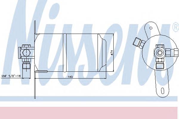 NISSENS 95025 Осушитель, кондиционер