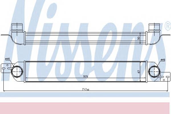 NISSENS 96717 Интеркулер
