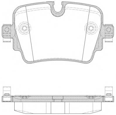 ROADHOUSE 21572.00 Комплект тормозных колодок...
