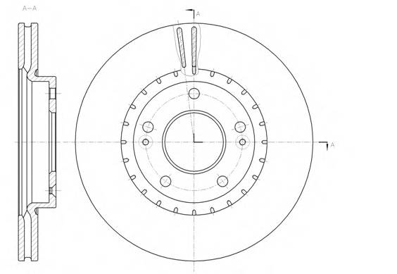 REMSA 61434.10 Тормозной диск