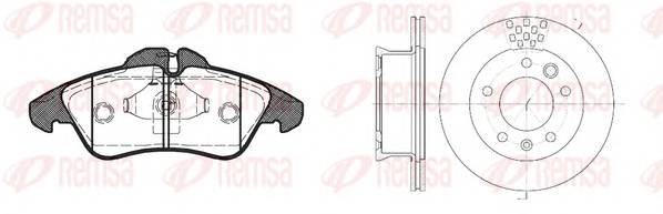 REMSA 8578.01 Комплект тормозов, дисковы