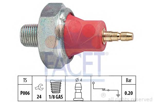 FACET 7.0059 Датчик давления масла