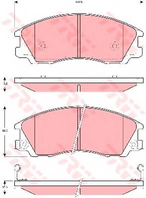 TRW GDB3299 Комплект тормозных колодок... TRW GDB3299 Комплект тормозных колодок...
