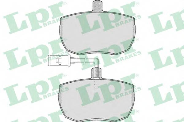 LPR 05P433 Комплект тормозных колодок...