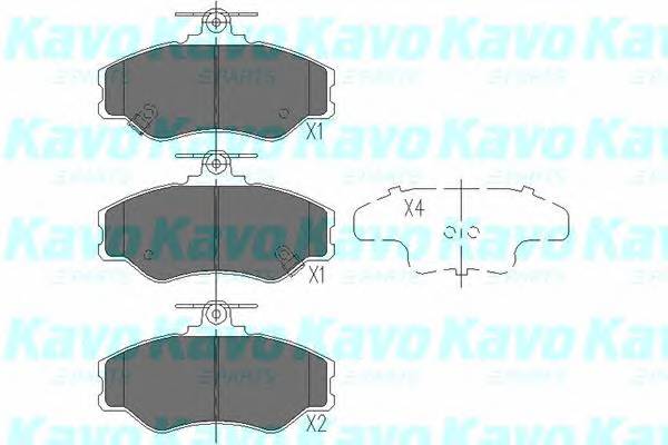 KAVO PARTS KBP-3002 Комплект гальмівних колодо... KAVO PARTS KBP-3002 Комплект гальмівних колодо...