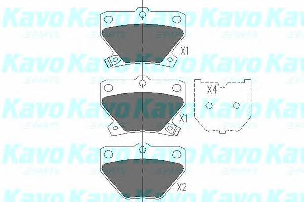 KAVO PARTS KBP-9013 Комплект тормозных колодок