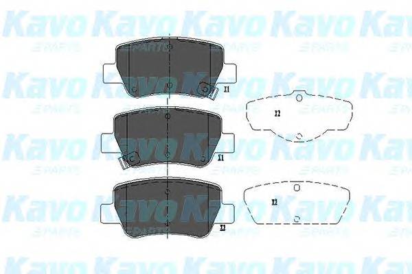 KAVO PARTS KBP-9107 Комплект гальмівних колодо... KAVO PARTS KBP-9107 Комплект гальмівних колодо...