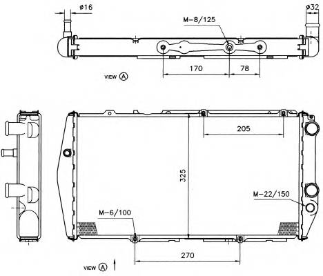 NRF 51311 Радиатор, охлаждение двига