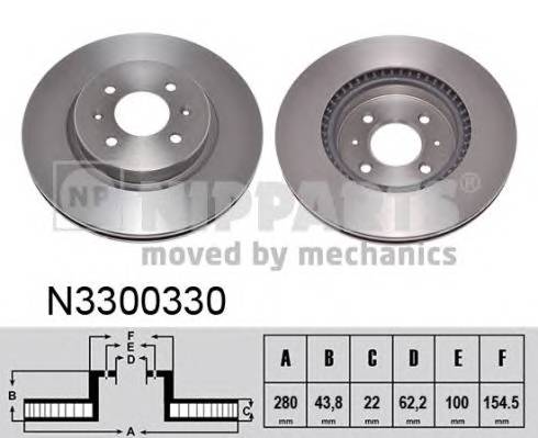 NIPPARTS N3300330 Тормозной диск NIPPARTS N3300330 Тормозной диск