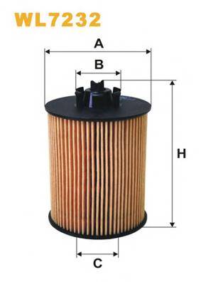 WIX FILTERS WL7232 Масляний фільтр WIX FILTERS WL7232 Масляний фільтр