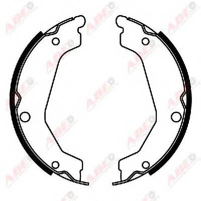 ABE C00529ABE Комплект гальмівних колодо...