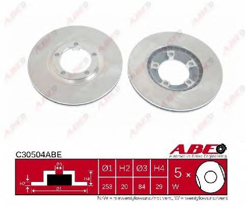ABE C30504ABE Гальмівний диск ABE C30504ABE Гальмівний диск