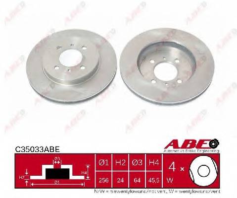 ABE C35033ABE Тормозной диск ABE C35033ABE Тормозной диск