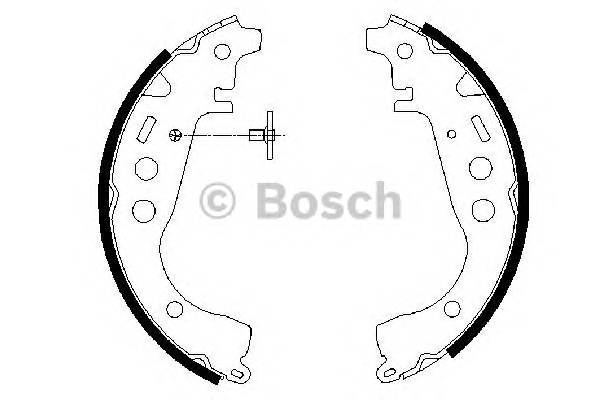 BOSCH 0 986 487 589 Комплект гальмівних колодо...