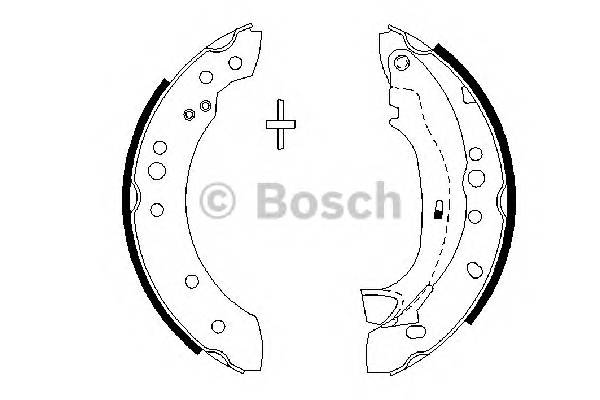 BOSCH 0 986 487 664 Комплект тормозных колодок BOSCH 0 986 487 664 Комплект тормозных колодок