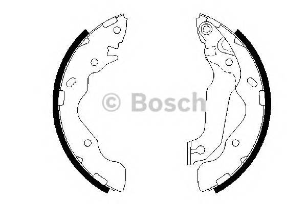 BOSCH 0 986 487 673 Комплект гальмівних колодо... BOSCH 0 986 487 673 Комплект гальмівних колодо...