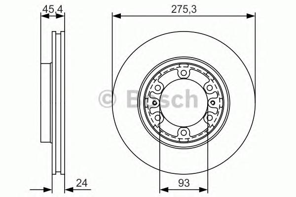 BOSCH 0 986 479 R40 Гальмівний диск BOSCH 0 986 479 R40 Гальмівний диск