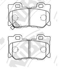 NiBK PN0396 Колодки гальмівні дискові P