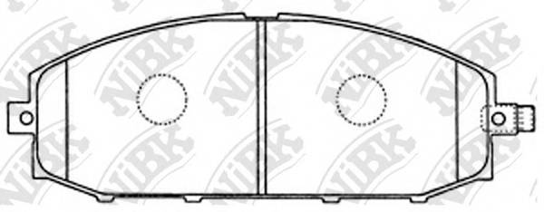 NiBK PN2413 Колодки гальмівні. дискові 