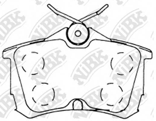 NiBK PN8109 Колодки тормозные NiBK PN8109 Колодки тормозные