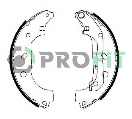 PROFIT 5001-0648 Колодки гальмівні барабанн...