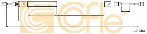 COFLE 10.4581 Трос стояночного гальма