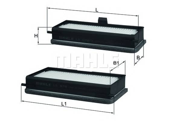 KNECHT LA 679/S Фильтр, воздух во внутренно