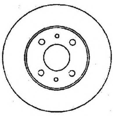 JURID 561387JC Тормозной диск