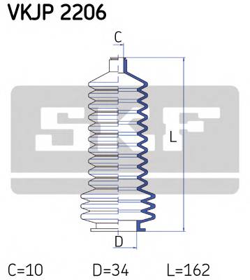 SKF VKJP 2206 Комплект пылника, рулевое у