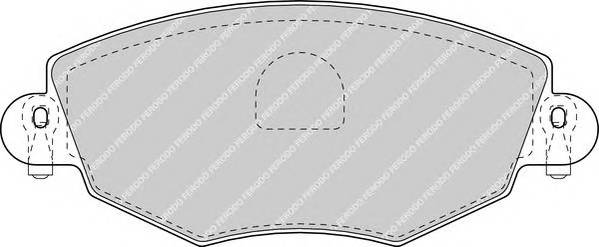 FERODO FDB1425 Комплект гальмівних колодо...