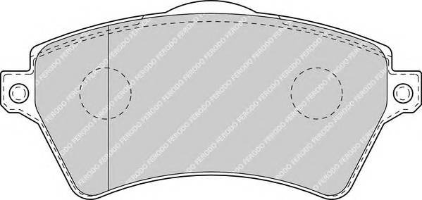 FERODO FDB1473 Комплект тормозных колодок