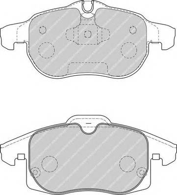 FERODO FDB1520 Комплект тормозных колодок