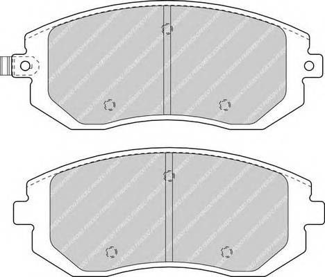 FERODO FDB1639 Комплект тормозных колодок