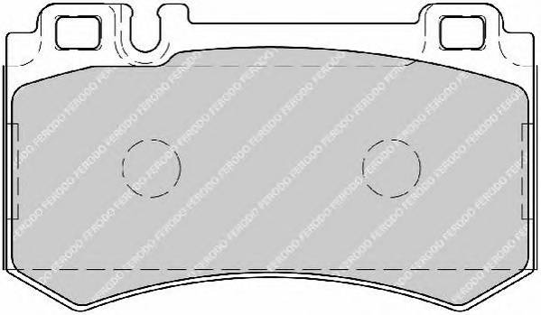 FERODO FDB1809 Комплект тормозных колодок