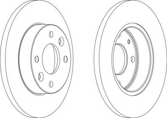 FERODO DDF055 Гальмівний диск (ціна за 2шт