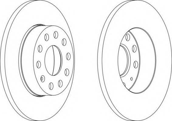 FERODO DDF1276 Гальмівний диск (ціна за 2шт