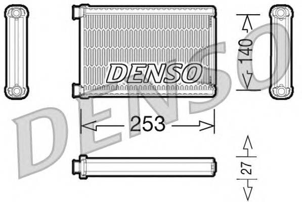DENSO DRR05005 Теплообменник, отопление с