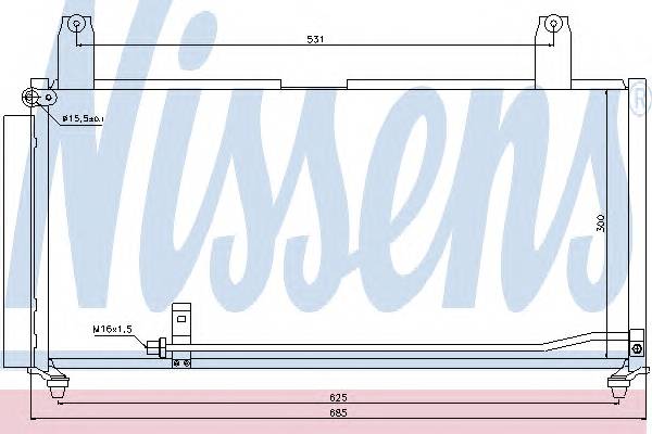 NISSENS 940080 Конденсатор, кондиционер NISSENS 940080 Конденсатор, кондиционер