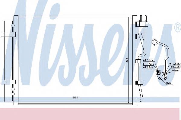 NISSENS 940252 Конденсатор, кондиционер NISSENS 940252 Конденсатор, кондиционер