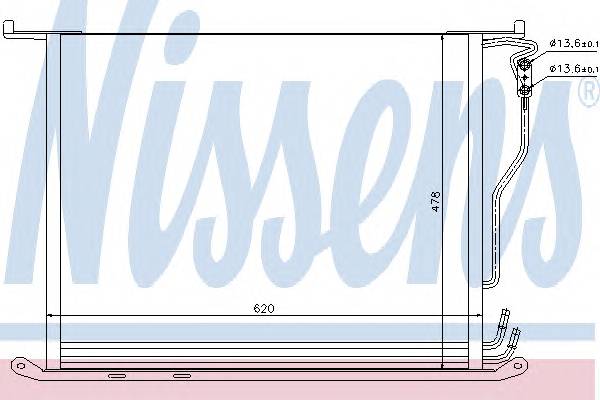NISSENS 94380 Конденсатор, кондиционер
