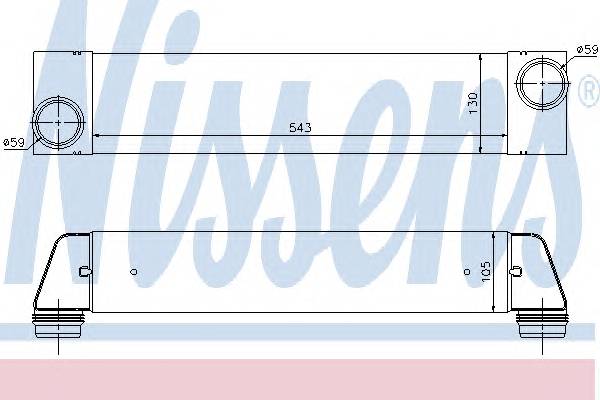 NISSENS 96657 Интеркулер