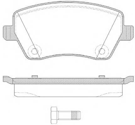 ROADHOUSE 2987.22 Комплект тормозных колодок