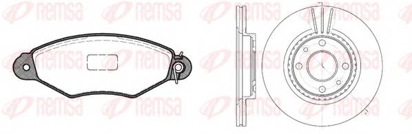REMSA 8643.05 Комплект гальм, дисковий га... REMSA 8643.05 Комплект гальм, дисковий га...
