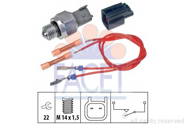 FACET 7.6274K Выключатель, фара заднего х