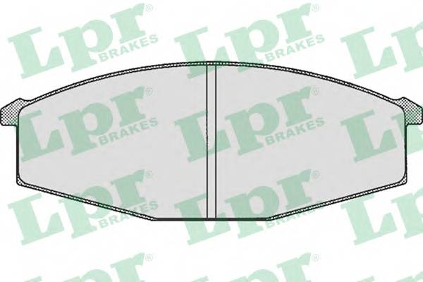 LPR 05P289 Комплект тормозных колодок