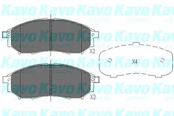 KAVO PARTS KBP-6567 Комплект тормозных колодок