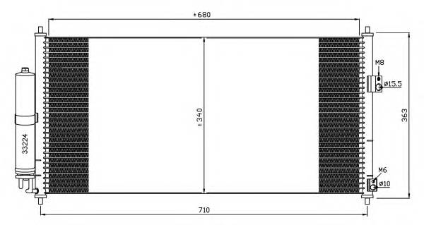 NRF 35565 Конденсатор, кондиционер NRF 35565 Конденсатор, кондиционер