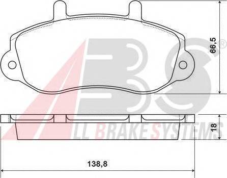 A.B.S. 37111 Комплект тормозных колодок
