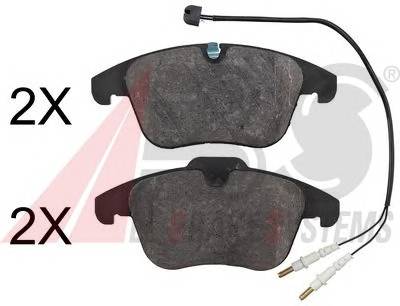 A.B.S. 37655 Комплект гальмівних колодо...